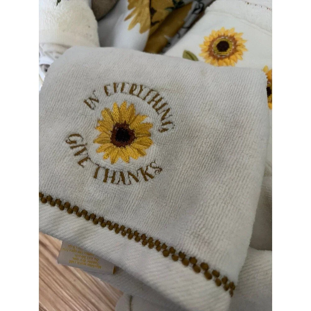 Sunflower bathroom set